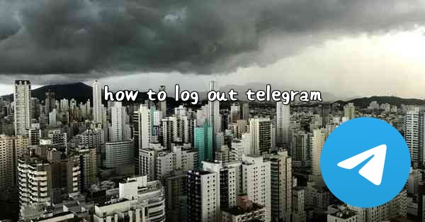 how to log out telegram