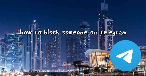 how to block someone on telegram