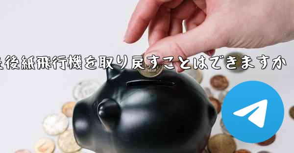 ログアウトした後紙飛行機を取り戻すことはできますか