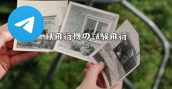 紙飛行機の試験飛行