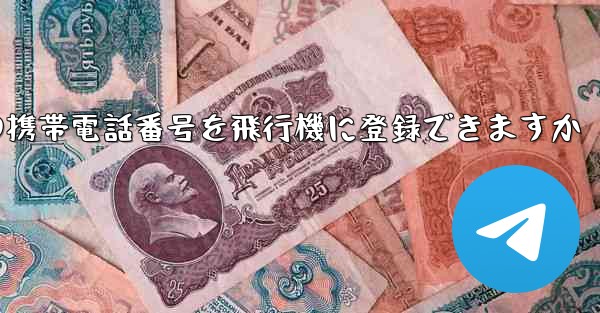 中国の携帯電話番号を飛行機に登録できますか