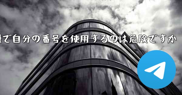 紙飛行機で自分の番号を使用するのは危険ですか