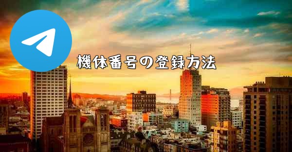 機体番号の登録方法