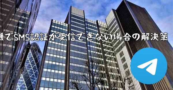 紙飛行機でSMS認証が受信できない場合の解決策