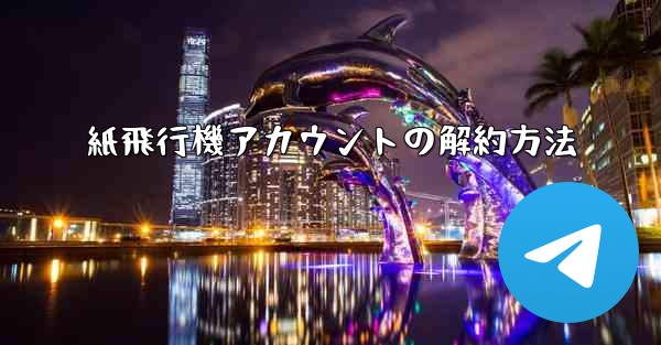 紙飛行機アカウントの解約方法