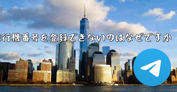 国内の携帯電話番号で飛行機番号を登録できないのはなぜですか