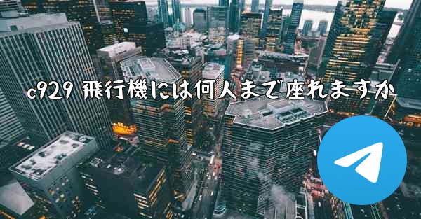 c929 飛行機には何人まで座れますか