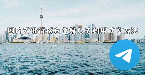 国内で飛行機を登録して利用する方法