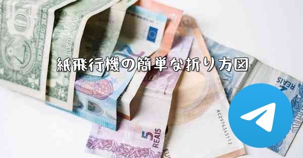 紙飛行機の簡単な折り方図