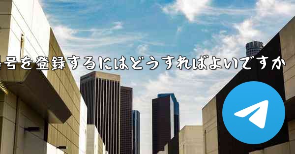 飛行機番号を登録するにはどうすればよいですか