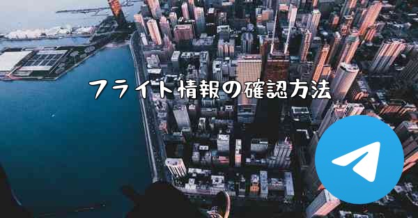 フライト情報の確認方法