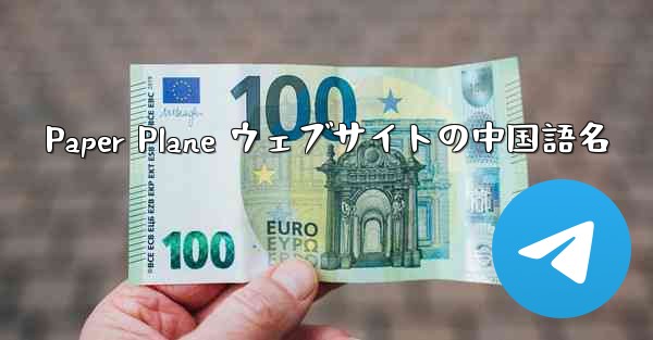 Paper Plane ウェブサイトの中国語名