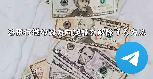 紙飛行機の双方向認証を解除する方法