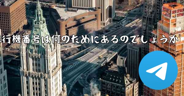 飛行機番号は何のためにあるのでしょうか