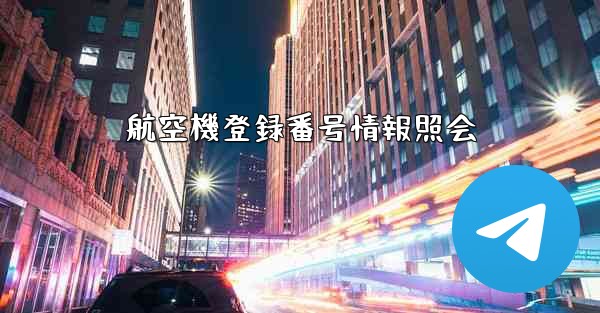 航空機登録番号情報照会