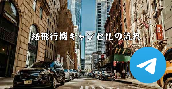 紙飛行機キャンセルの流れ