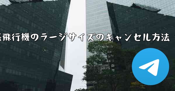 紙飛行機のラージサイズのキャンセル方法