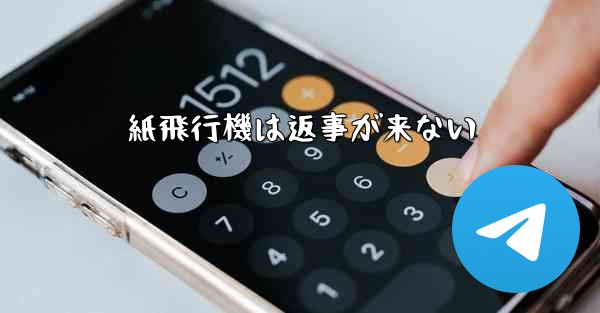 紙飛行機は返事が来ない