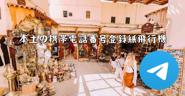 本土の携帯電話番号登録紙飛行機