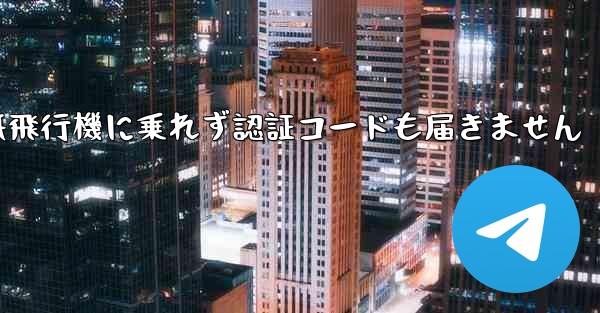 紙飛行機に乗れず認証コードも届きません