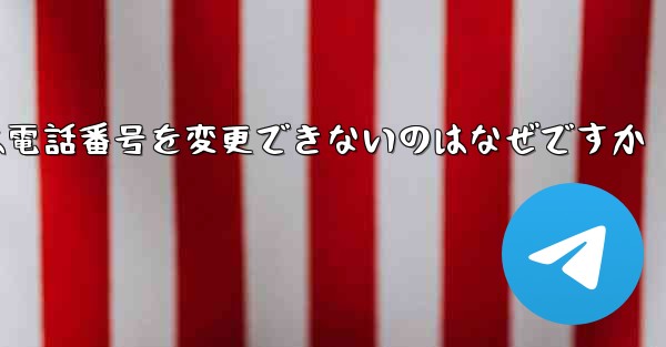 Paper Plane では電話番号を変更できないのはなぜですか