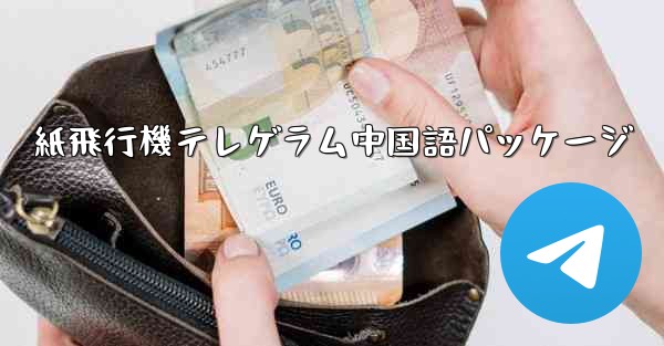 紙飛行機テレゲラム中国語パッケージ