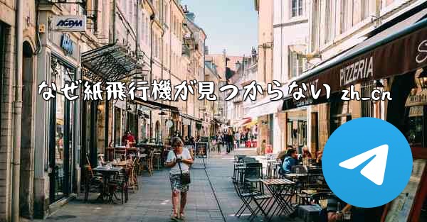 なぜ紙飛行機が見つからない zh_cn