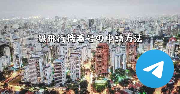 紙飛行機番号の申請方法