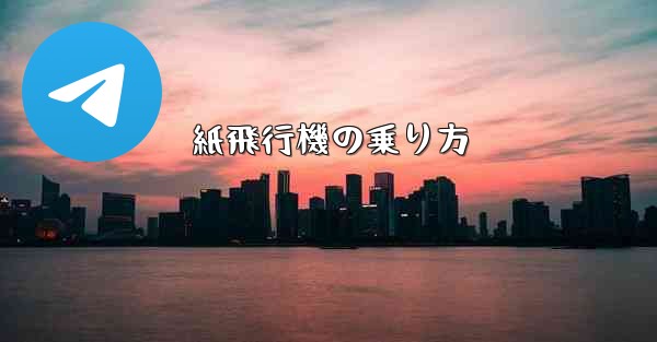 紙飛行機の乗り方