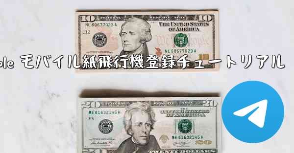 Apple モバイル紙飛行機登録チュートリアル