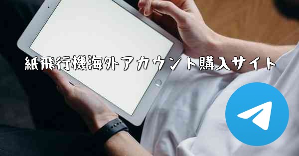 紙飛行機海外アカウント購入サイト