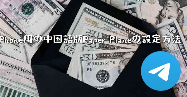 iPhone用の中国語版Paper Planeの設定方法