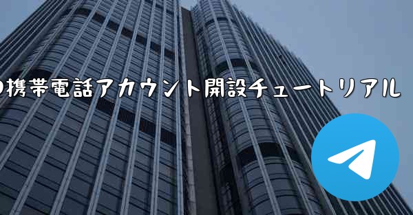 紙飛行機の携帯電話アカウント開設チュートリアル