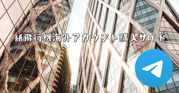 紙飛行機海外アカウント購入サイト