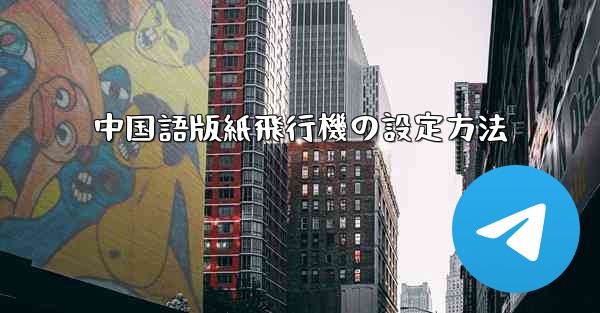 中国語版紙飛行機の設定方法