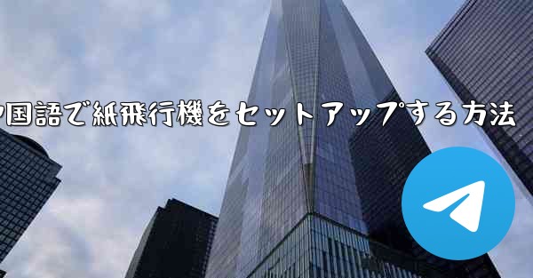 中国語で紙飛行機をセットアップする方法