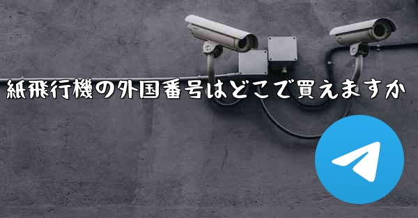 紙飛行機の外国番号はどこで買えますか