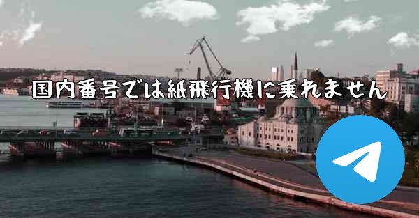 国内番号では紙飛行機に乗れません