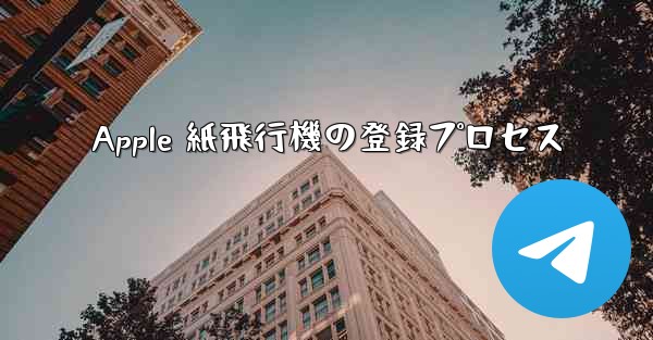 Apple 紙飛行機の登録プロセス