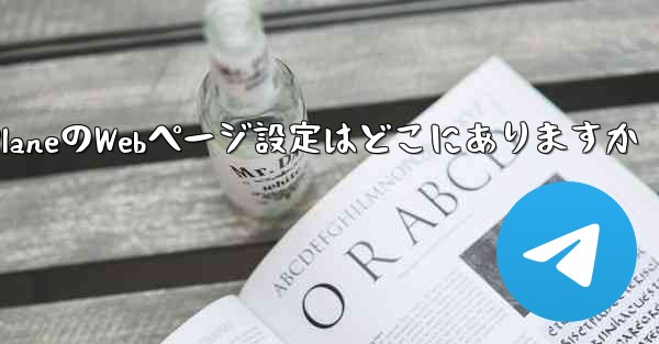 Paper PlaneのWebページ設定はどこにありますか