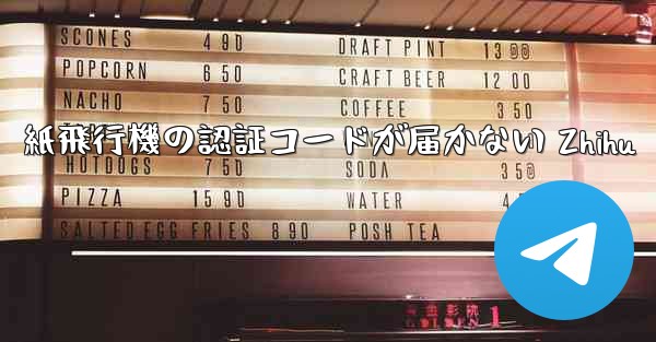 紙飛行機の認証コードが届かない Zhihu