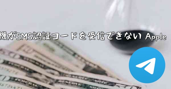紙飛行機がSMS認証コードを受信できない Apple