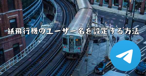 紙飛行機のユーザー名を設定する方法