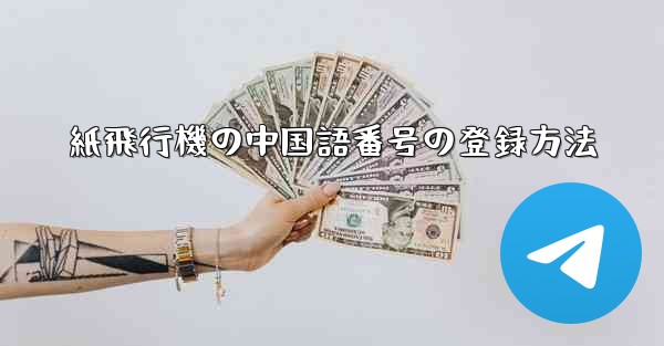 紙飛行機の中国語番号の登録方法