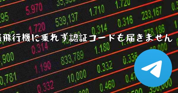 紙飛行機に乗れず認証コードも届きません