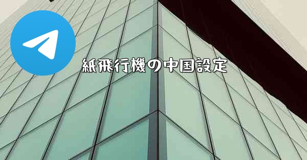 紙飛行機の中国設定