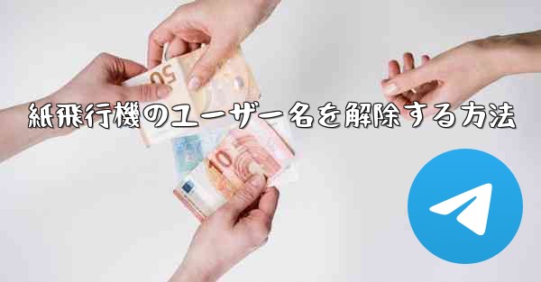 紙飛行機のユーザー名を解除する方法