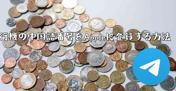 紙飛行機の中国語番号をAppleに登録する方法