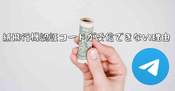 紙飛行機認証コードが受信できない理由