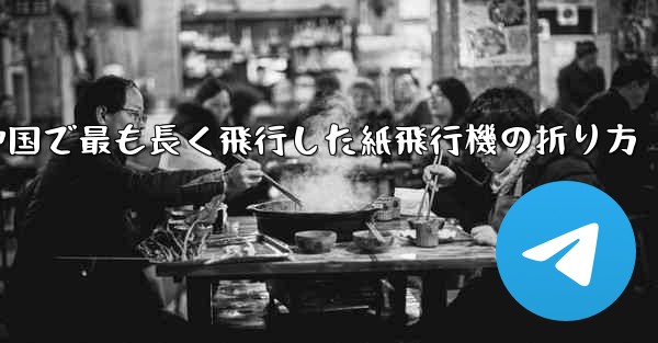 中国で最も長く飛行した紙飛行機の折り方